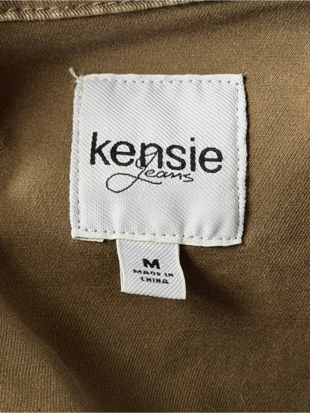 Kensie Olive Green Cotton Canvas Military Utility Field Jacket- Medium - Picture 2 of 5
